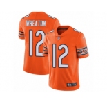 Men's Nike Chicago Bears #12 Markus Wheaton Vapor Untouchable Limited Orange Rush NFL Jersey
