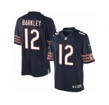 Men's Nike Chicago Bears #12 Matt Barkley Limited Navy Blue Team Color NFL Jersey