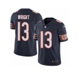 Men's Nike Chicago Bears #13 Kendall Wright Vapor Untouchable Limited Navy Blue Team Color NFL Jersey