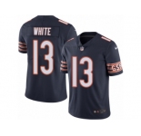 Men's Nike Chicago Bears #13 Kevin White Limited Navy Blue Rush NFL Jersey
