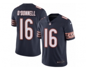 Men's Nike Chicago Bears #16 Pat O'Donnell Limited Navy Blue Rush NFL Jersey