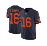 Men's Nike Chicago Bears #16 Pat O'Donnell Vapor Untouchable Limited Navy Blue 1940s Throwback Alternate NFL Jersey