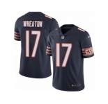 Men's Nike Chicago Bears #17 Markus Wheaton Limited Navy Blue Rush NFL Jersey