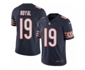 Men's Nike Chicago Bears #19 Eddie Royal Limited Navy Blue Rush NFL Jersey