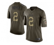 Men's Nike Chicago Bears #2 Brian Hoyer Limited Green Salute to Service NFL Jersey