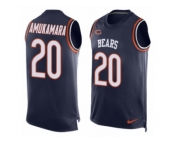 Men's Nike Chicago Bears #20 Prince Amukamara Limited Navy Blue Player Name & Number Tank Top NFL Jersey