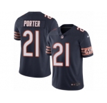 Men's Nike Chicago Bears #21 Tracy Porter Limited Navy Blue Rush NFL Jersey
