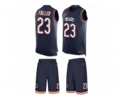 Men's Nike Chicago Bears #23 Kyle Fuller Limited Navy Blue Tank Top Suit NFL Jersey