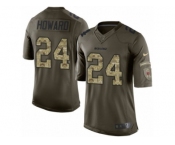 Men's Nike Chicago Bears #24 Jordan Howard Limited Green Salute to Service NFL Jersey