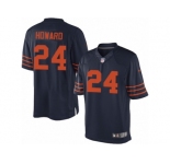 Men's Nike Chicago Bears #24 Jordan Howard Limited Navy Blue 1940s Throwback Alternate NFL Jersey