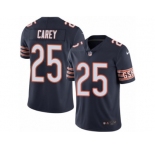 Men's Nike Chicago Bears #25 Ka'Deem Carey Limited Navy Blue Rush NFL Jersey