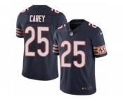 Men's Nike Chicago Bears #25 Ka'Deem Carey Limited Navy Blue Rush NFL Jersey