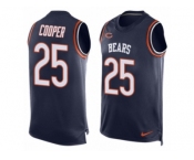 Men's Nike Chicago Bears #25 Marcus Cooper Limited Navy Blue Player Name & Number Tank Top NFL Jersey