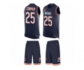Men's Nike Chicago Bears #25 Marcus Cooper Limited Navy Blue Tank Top Suit NFL Jersey