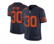 Men's Nike Chicago Bears #30 B.W. Webb Vapor Untouchable Limited Navy Blue 1940s Throwback Alternate NFL Jersey