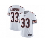 Men's Nike Chicago Bears #33 Jeremy Langford Vapor Untouchable Limited White NFL Jersey