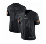 Men's Nike Chicago Bears #34 Walter Payton Limited Black Rush Impact NFL Jersey