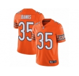 Men's Nike Chicago Bears #35 Johnthan Banks Vapor Untouchable Limited Orange Rush NFL Jersey