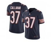 Men's Nike Chicago Bears #37 Bryce Callahan Limited Navy Blue Rush NFL Jersey