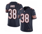Men's Nike Chicago Bears #38 Adrian Amos Limited Navy Blue Rush NFL Jersey