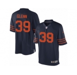 Men's Nike Chicago Bears #39 Jacoby Glenn Limited Navy Blue 1940s Throwback Alternate NFL Jersey