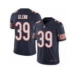 Men's Nike Chicago Bears #39 Jacoby Glenn Limited Navy Blue Rush NFL Jersey