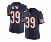 Men's Nike Chicago Bears #39 Jacoby Glenn Limited Navy Blue Rush NFL Jersey