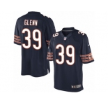 Men's Nike Chicago Bears #39 Jacoby Glenn Limited Navy Blue Team Color NFL Jersey