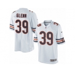 Men's Nike Chicago Bears #39 Jacoby Glenn Limited White NFL Jersey