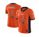 Men's Nike Chicago Bears #4 Chase Daniel Limited Orange Rush Drift Fashion NFL Jersey