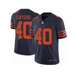Men's Nike Chicago Bears #40 Gale Sayers Vapor Untouchable Limited Navy Blue 1940s Throwback Alternate NFL Jersey