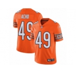 Men's Nike Chicago Bears #49 Sam Acho Vapor Untouchable Limited Orange Rush NFL Jersey