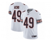 Men's Nike Chicago Bears #49 Sam Acho Vapor Untouchable Limited White NFL Jersey