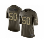 Men's Nike Chicago Bears #50 Jerrell Freeman Limited Green Salute to Service NFL Jersey