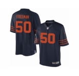 Men's Nike Chicago Bears #50 Jerrell Freeman Limited Navy Blue 1940s Throwback Alternate NFL Jersey