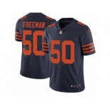 Men's Nike Chicago Bears #50 Jerrell Freeman Vapor Untouchable Limited Navy Blue 1940s Throwback Alternate NFL Jersey