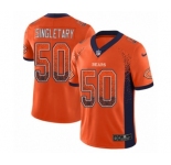 Men's Nike Chicago Bears #50 Mike Singletary Limited Orange Rush Drift Fashion NFL Jersey
