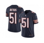 Men's Nike Chicago Bears #51 Dick Butkus Limited Navy Blue Rush NFL Jersey
