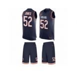 Men's Nike Chicago Bears #52 Christian Jones Limited Navy Blue Tank Top Suit NFL Jersey