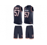 Men's Nike Chicago Bears #57 Dan Skuta Limited Navy Blue Tank Top Suit NFL Jersey