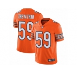 Men's Nike Chicago Bears #59 Danny Trevathan Vapor Untouchable Limited Orange Rush NFL Jersey