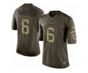 Men's Nike Chicago Bears #6 Mark Sanchez Limited Green Salute to Service NFL Jersey