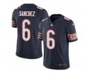 Men's Nike Chicago Bears #6 Mark Sanchez Limited Navy Blue Rush NFL Jersey