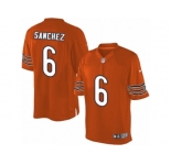 Men's Nike Chicago Bears #6 Mark Sanchez Limited Orange Alternate NFL Jersey