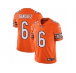 Men's Nike Chicago Bears #6 Mark Sanchez Vapor Untouchable Limited Orange Rush NFL Jersey