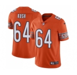 Men's Nike Chicago Bears #64 Eric Kush Orange Alternate Vapor Untouchable Limited Player NFL Jersey