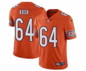 Men's Nike Chicago Bears #64 Eric Kush Orange Alternate Vapor Untouchable Limited Player NFL Jersey