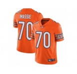 Men's Nike Chicago Bears #70 Bobby Massie Vapor Untouchable Limited Orange Rush NFL Jersey