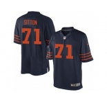 Men's Nike Chicago Bears #71 Josh Sitton Limited Navy Blue 1940s Throwback Alternate NFL Jersey