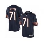 Men's Nike Chicago Bears #71 Josh Sitton Limited Navy Blue Team Color NFL Jersey
